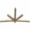 Ekena Millwork Alberta Rough Sawn Timber Gable Bracket, Douglas Fir, 84"W x 53"H x 4"D x 4"F, 15/12 Pitch GBW084X53X0404ALB00RDF - alternate 2